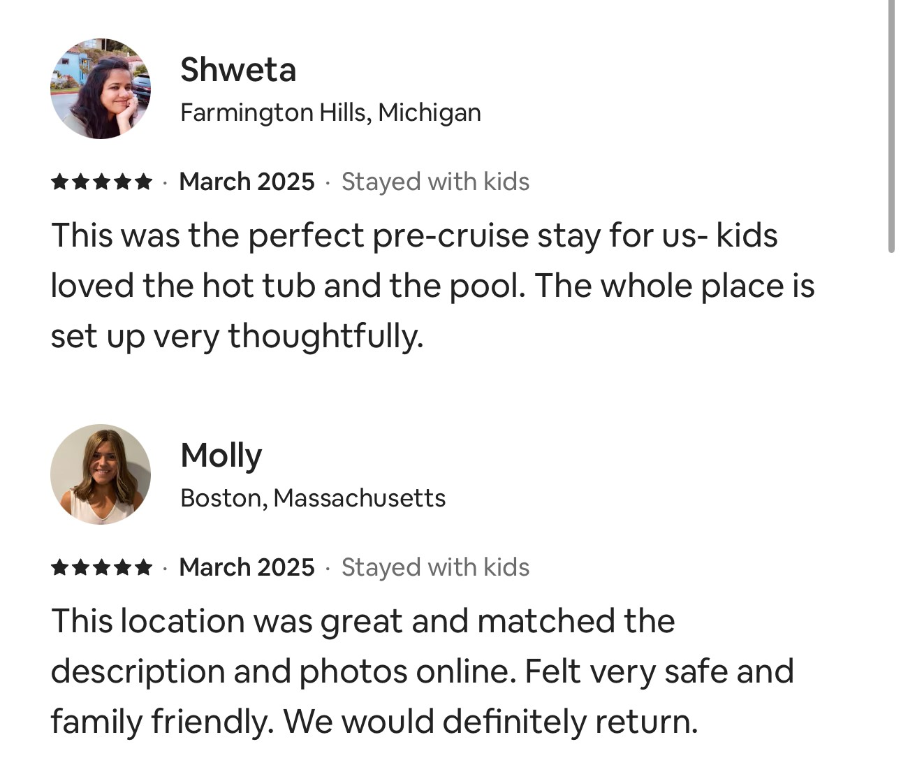 Guest review screenshot 4: The pool area was a highlight of our trip.